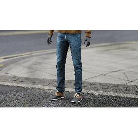 Men's Pants with Shoes 3D model